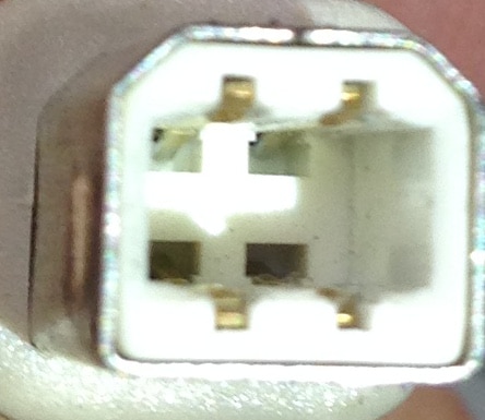 USBコネクタ(Bタイプ) 写真