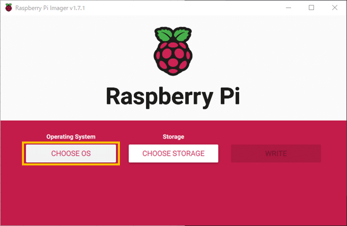 Raspberry Pi Image - OS選択