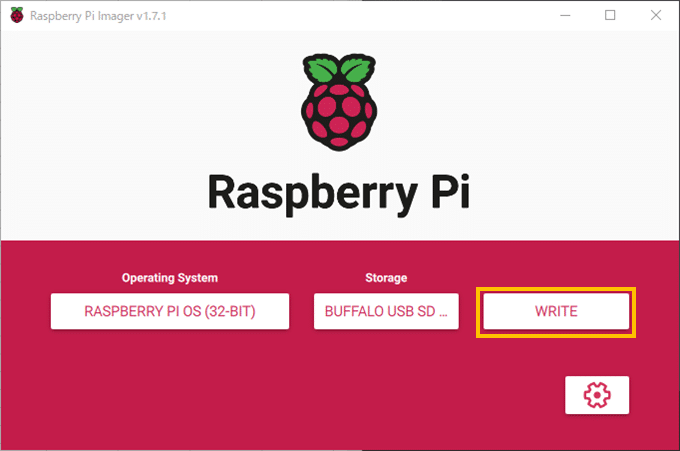 Raspberry Pi Image - SDカード書き込み